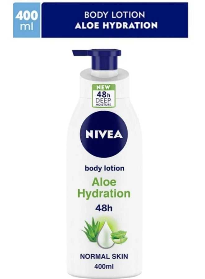 نيفيا لوشن نيفيا للجسم - ترطيب بالصبار، زجاجة سعة 400 مل. - Image 2